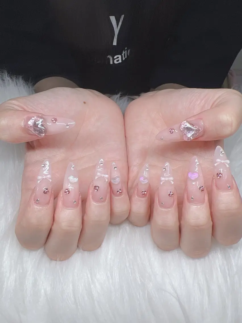 ネイル ハンドネイル Lee Nails チップ長さだし専門店のネイルデザイン