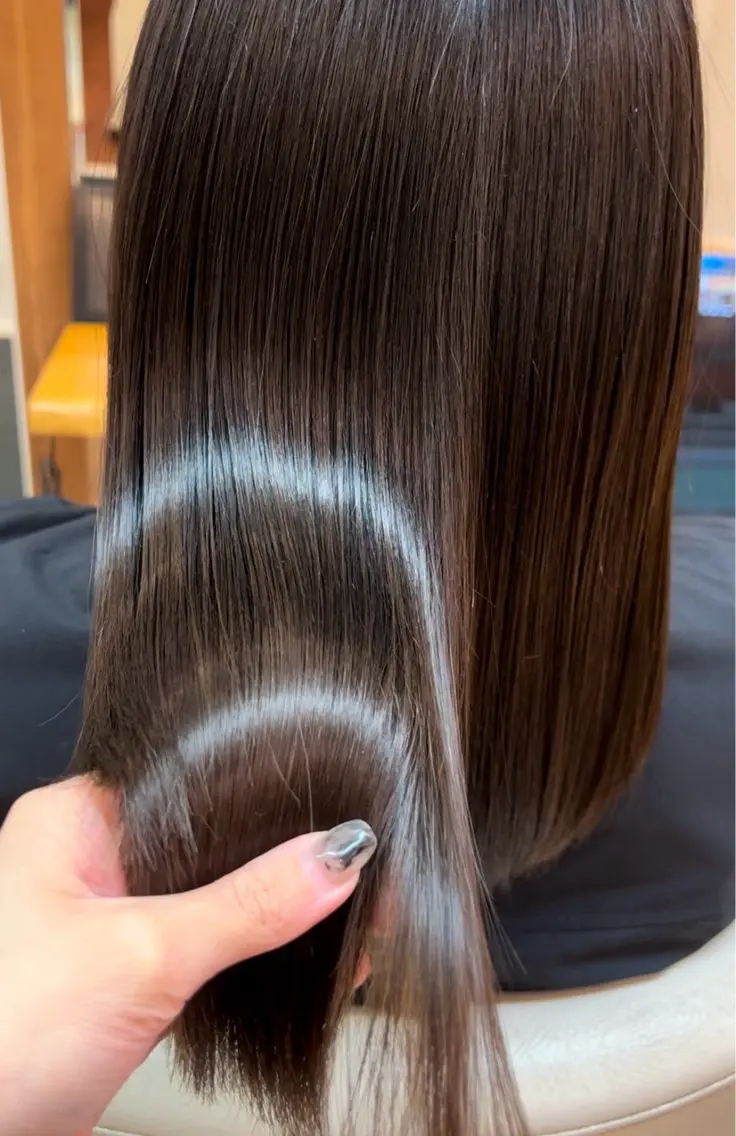 セミロング トリートメント 三瓶 公子のヘアスタイル