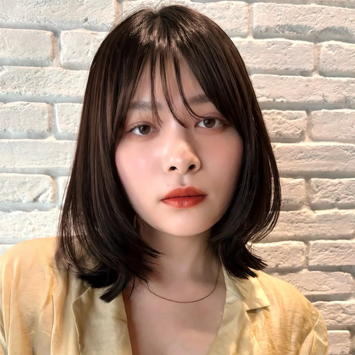 ミディアム カラー ヘアアレンジ ボブレイヤー ベージュカラー 透明感カラー ボブ レイヤーカット 🌱ボブ/レイヤー/ ベージュ/あやみ✨のヘアスタイル