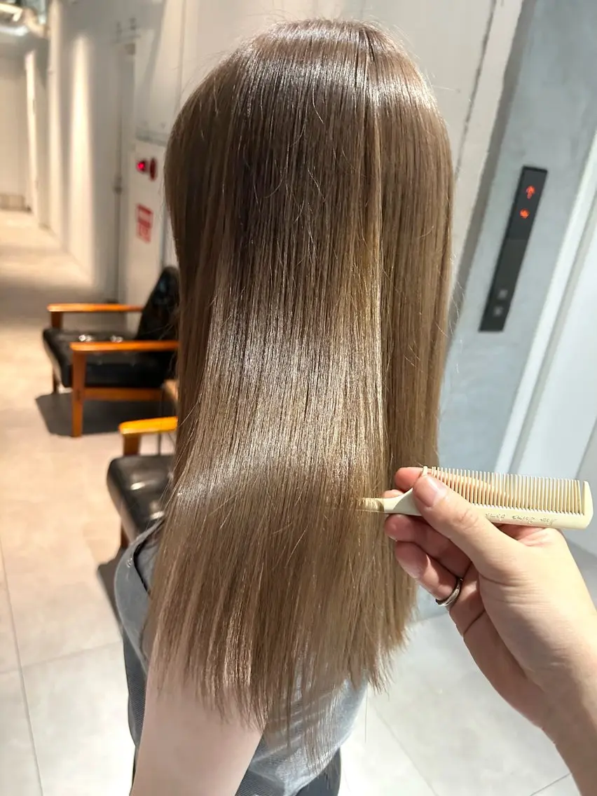 【絹髪カラー🌸】シルキー美髪カラー+艶トリートメント✨の写真