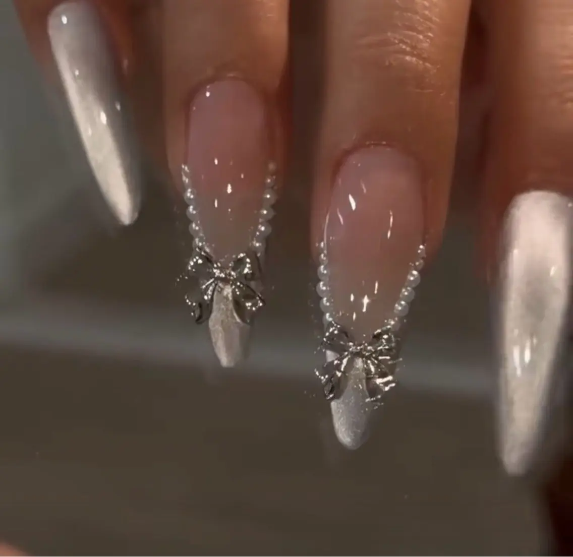 ネイル アートネイル 長さ出し ジェルネイル 韓国ネイル 持ち込み kana nailのネイルデザイン