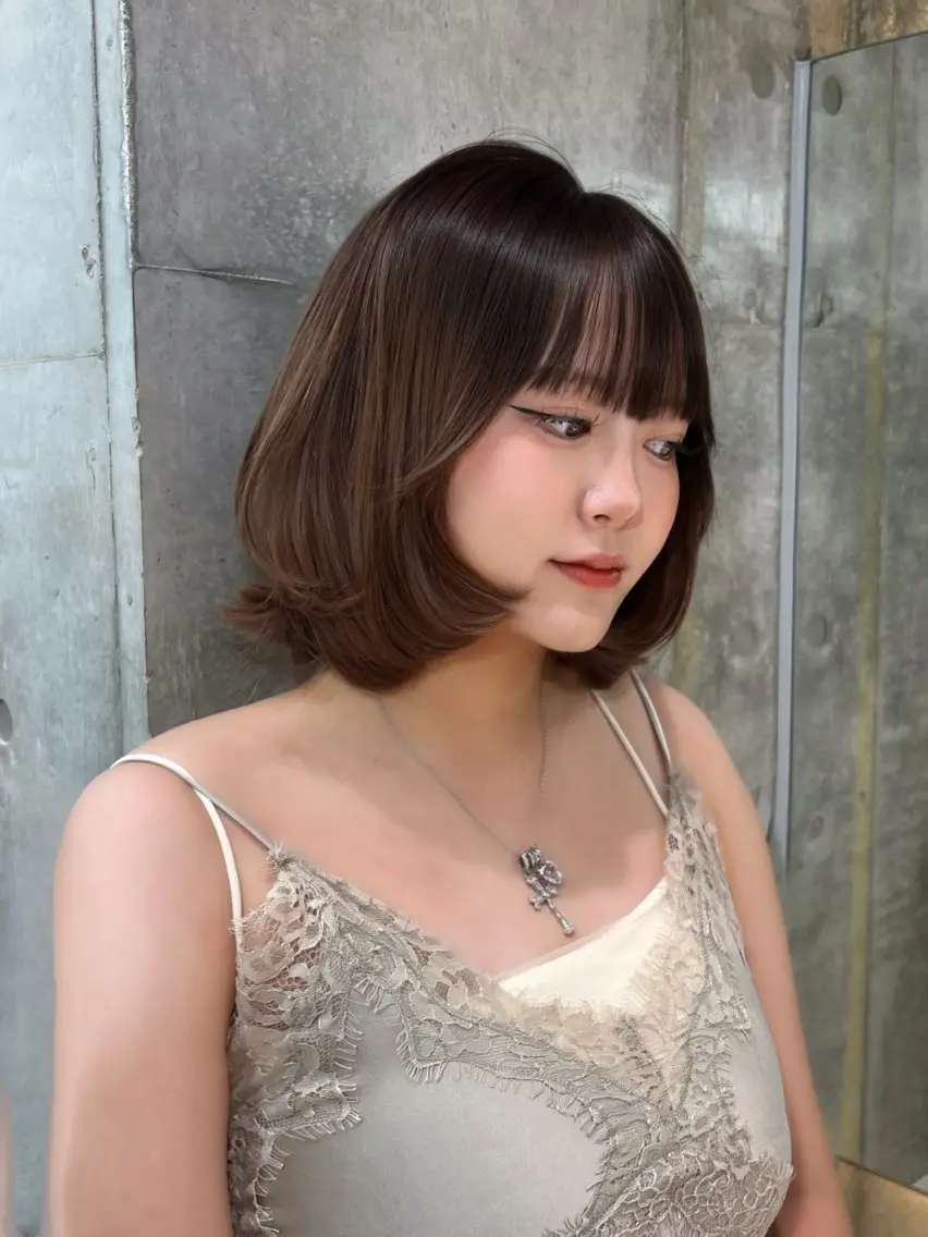 ショート ボブレイヤー ボブ レイヤーカット toco.⋆𝜗𝜚 / レイヤーボブ໒꒱のヘアスタイル