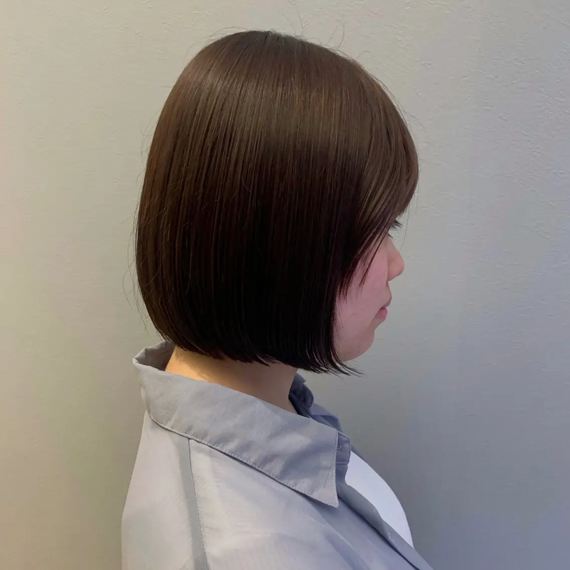 ミディアム ボブ カット 田中 優菜のヘアスタイル
