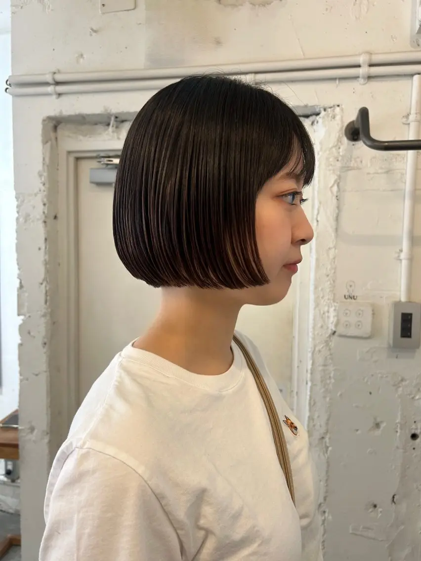 ショート カット 縮毛矯正 トリートメント ＊UNU＊ RICOのヘアスタイル