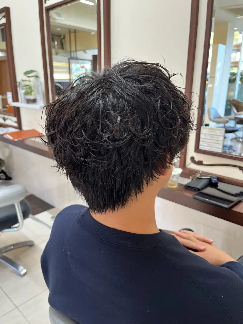 ショート パーマ メンズ メンズパーマ 🧊メンズ特化🧊 高木航希のヘアスタイル