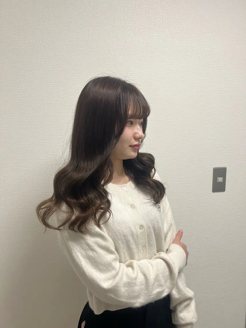 ロング ブリーチありorなし 暖色カラー🎀セナのヘアスタイル
