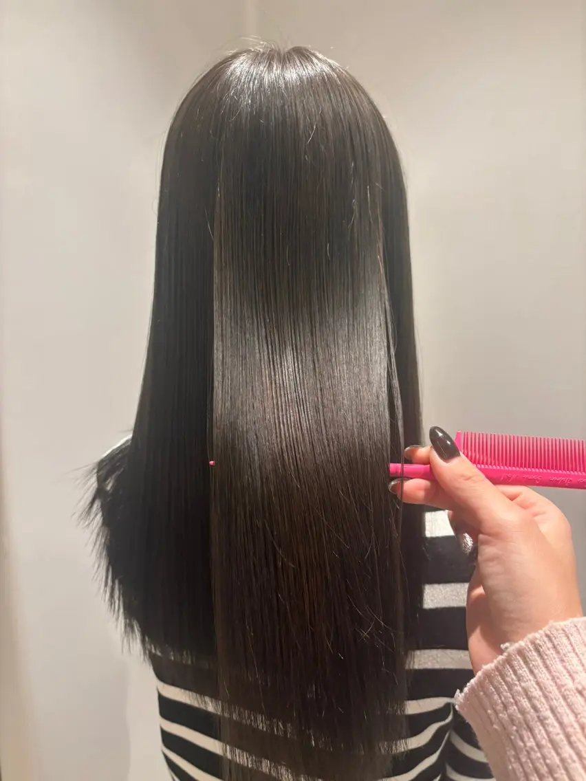 セミロング カラー 髪質改善 トリートメント クリスマス ヘアカラー トリートメント 髪質改善カラー ベージュ🤎YUMEのヘアスタイル