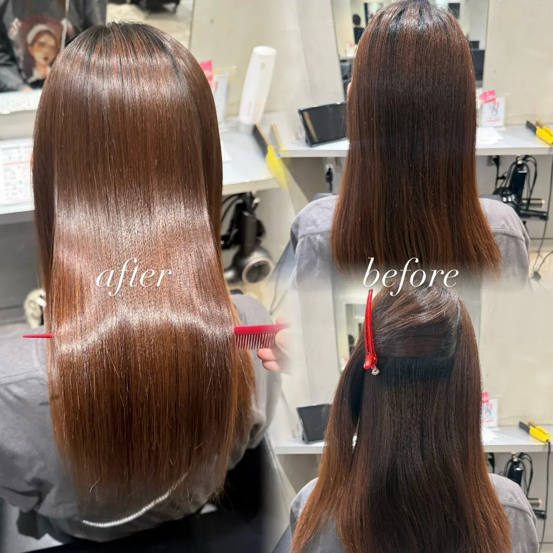 ロング カラー カット 縮毛矯正 トリートメント 透明感×エクステ× 前髪,顔周り そうまのヘアスタイル