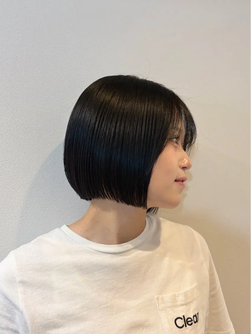 ショート ボブ カット トリートメント ショート/レイヤー/ ボブ/安本和史のヘアスタイル