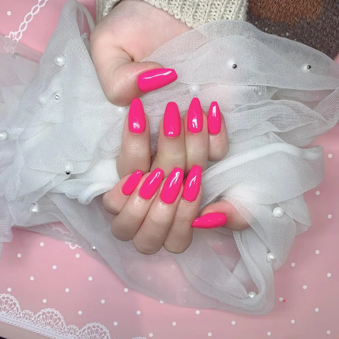ネイル 長さ出し ワンカラーネイル スカルプネイル Nail Salon kihi大塚店のネイルデザイン