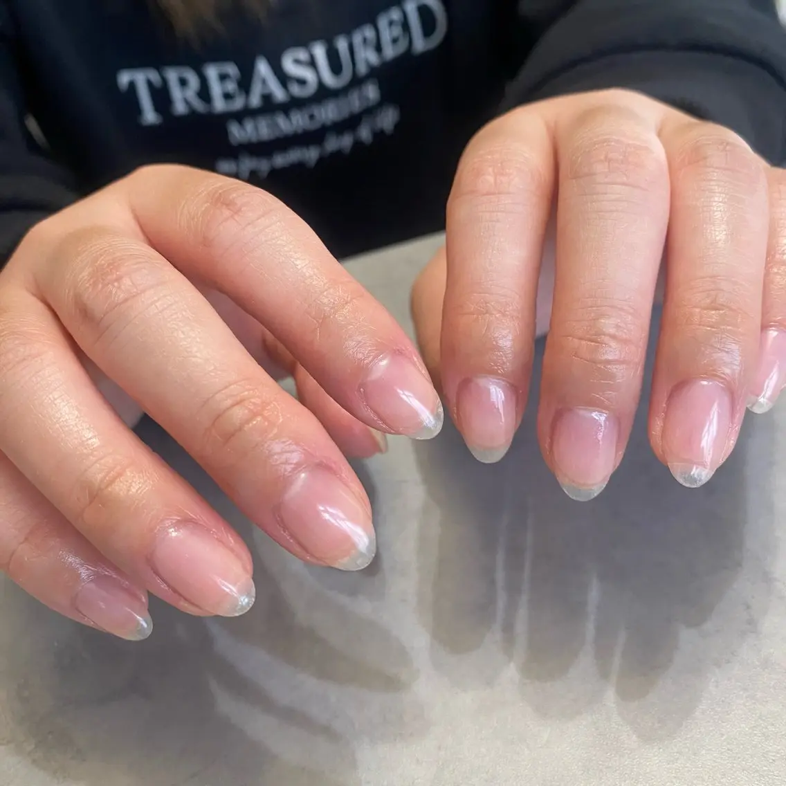 ネイル クリアネイル ニュアンスネイル シンプルネイル máni hazukiのネイルデザイン