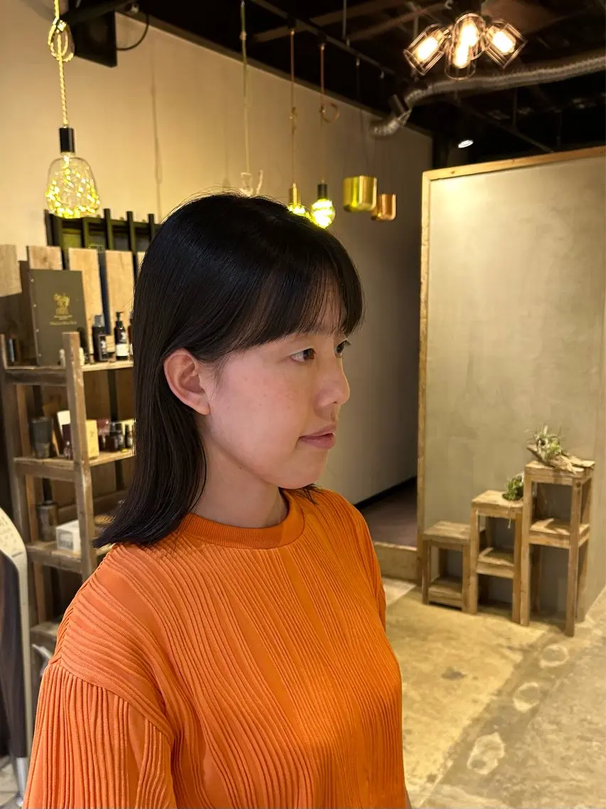 ミディアム 外ハネヘア 北原 紗希のヘアスタイル