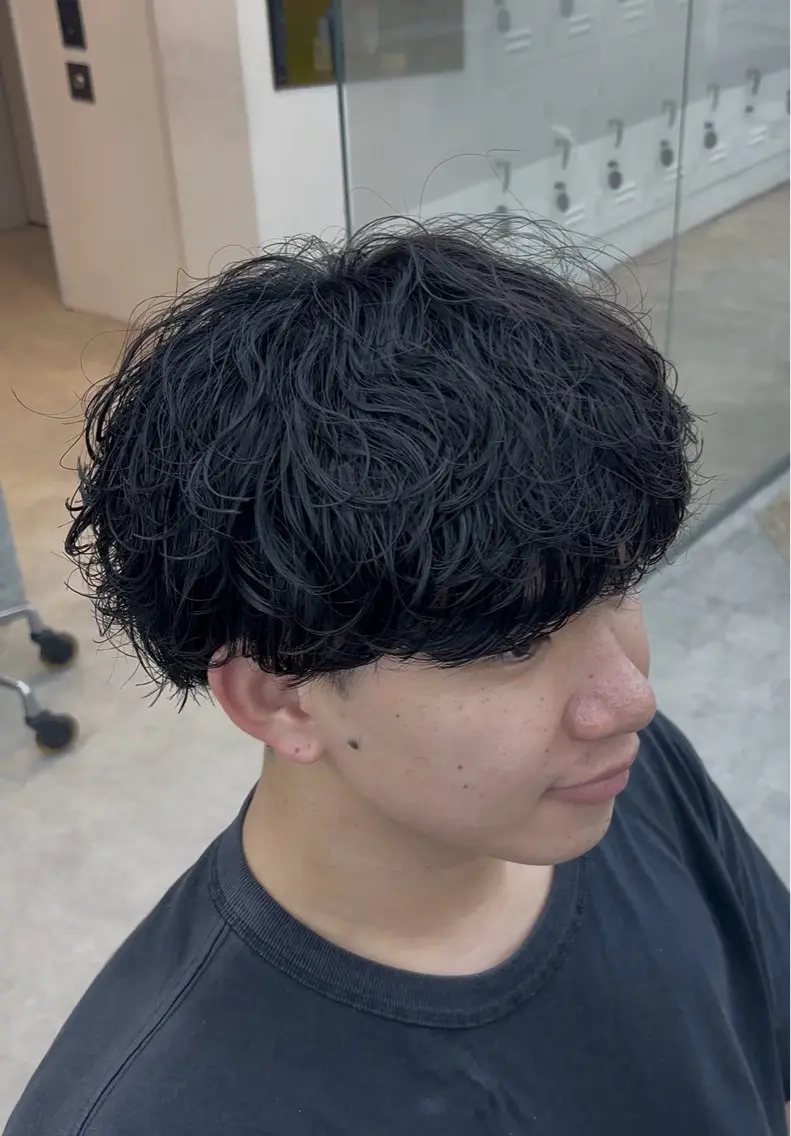 パーマ メンズ メンズパーマ 波巻きパーマ カット パーマ 髙橋良門 バンド好き美容師のヘアスタイル