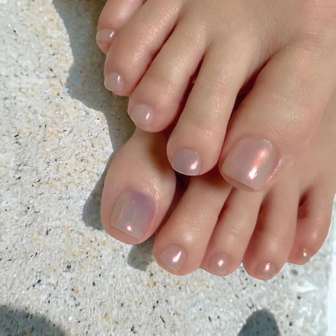 👣フット👣オーロラorミラーネイル👣の写真