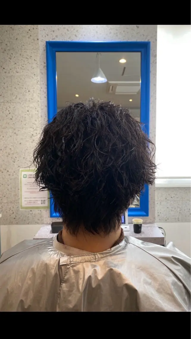 カット+🪡パーマモデルの写真