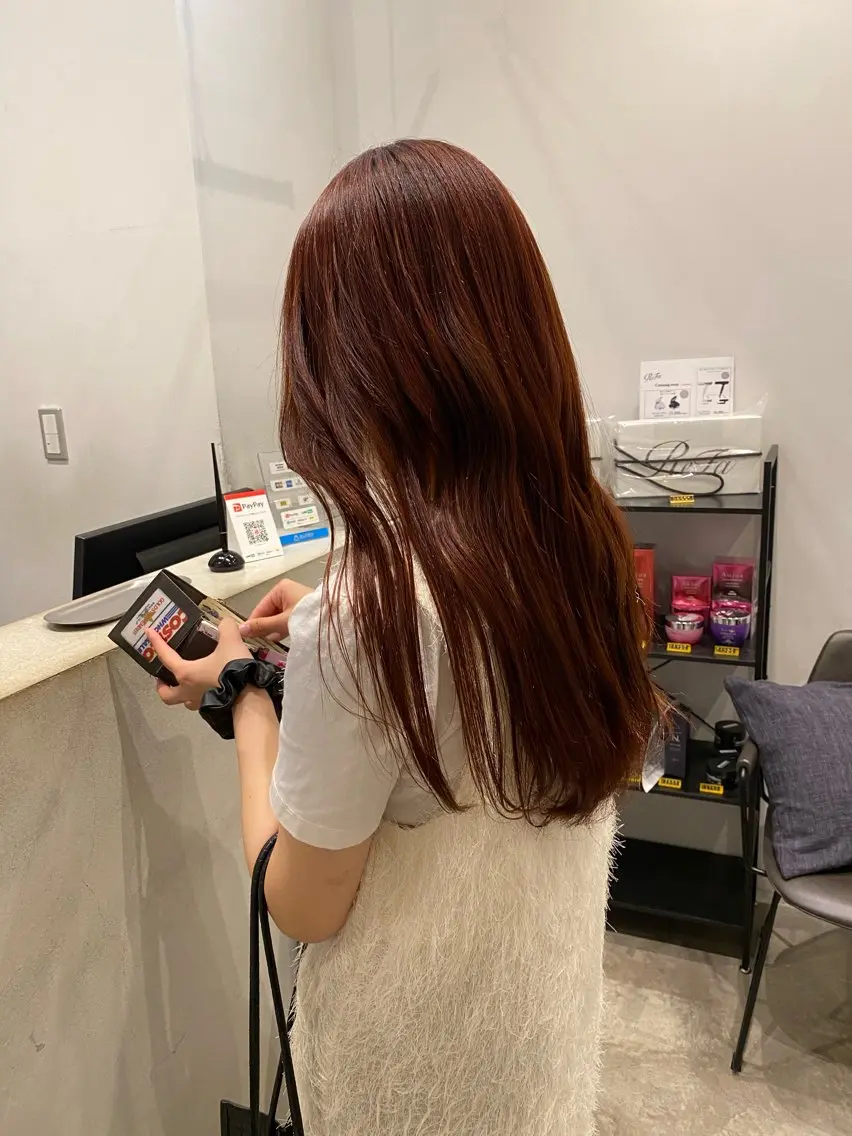 ロング カラー やました もえかのヘアスタイル