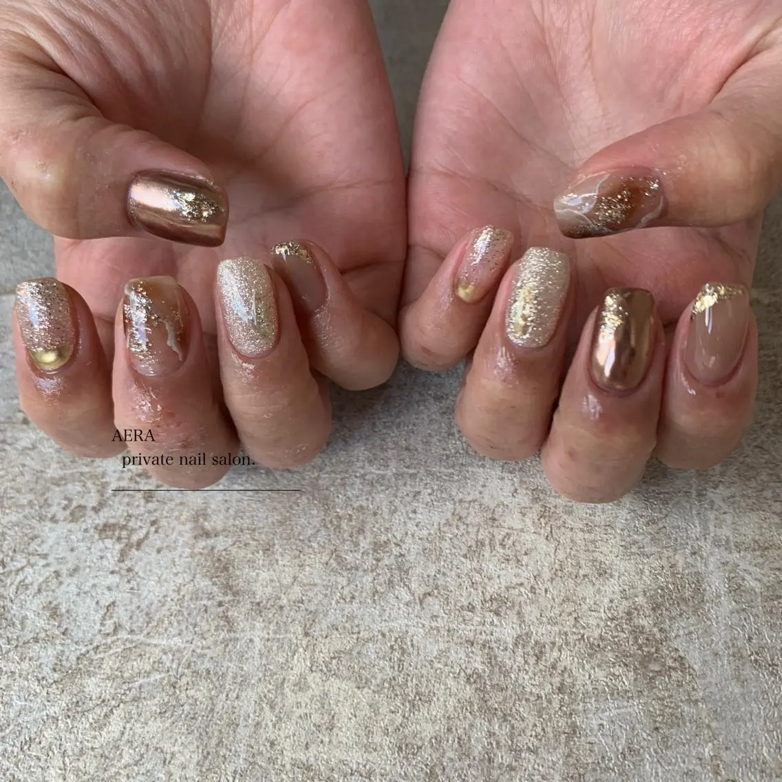 ネイル AERA nail shino🐱⸝꙳のネイルデザイン