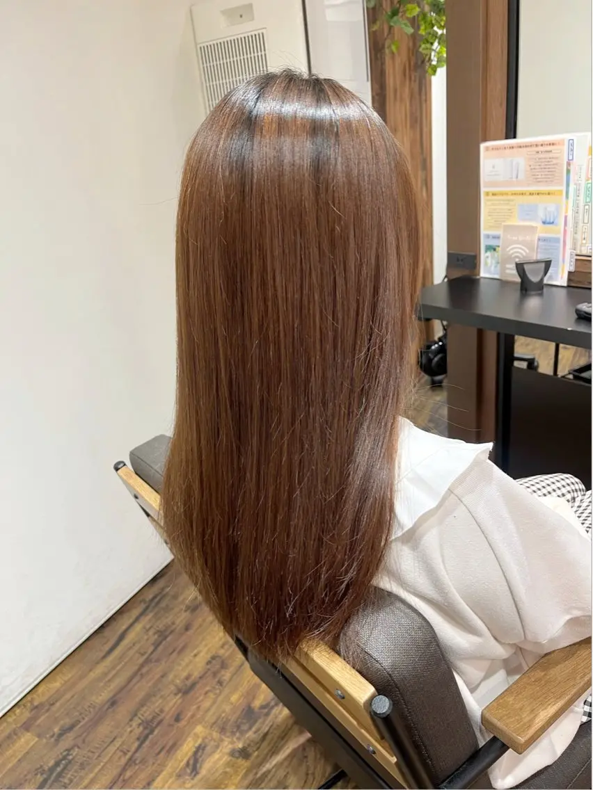 セミロング 縮毛矯正 赤羽Gardenia 🌸ayame🌸のヘアスタイル