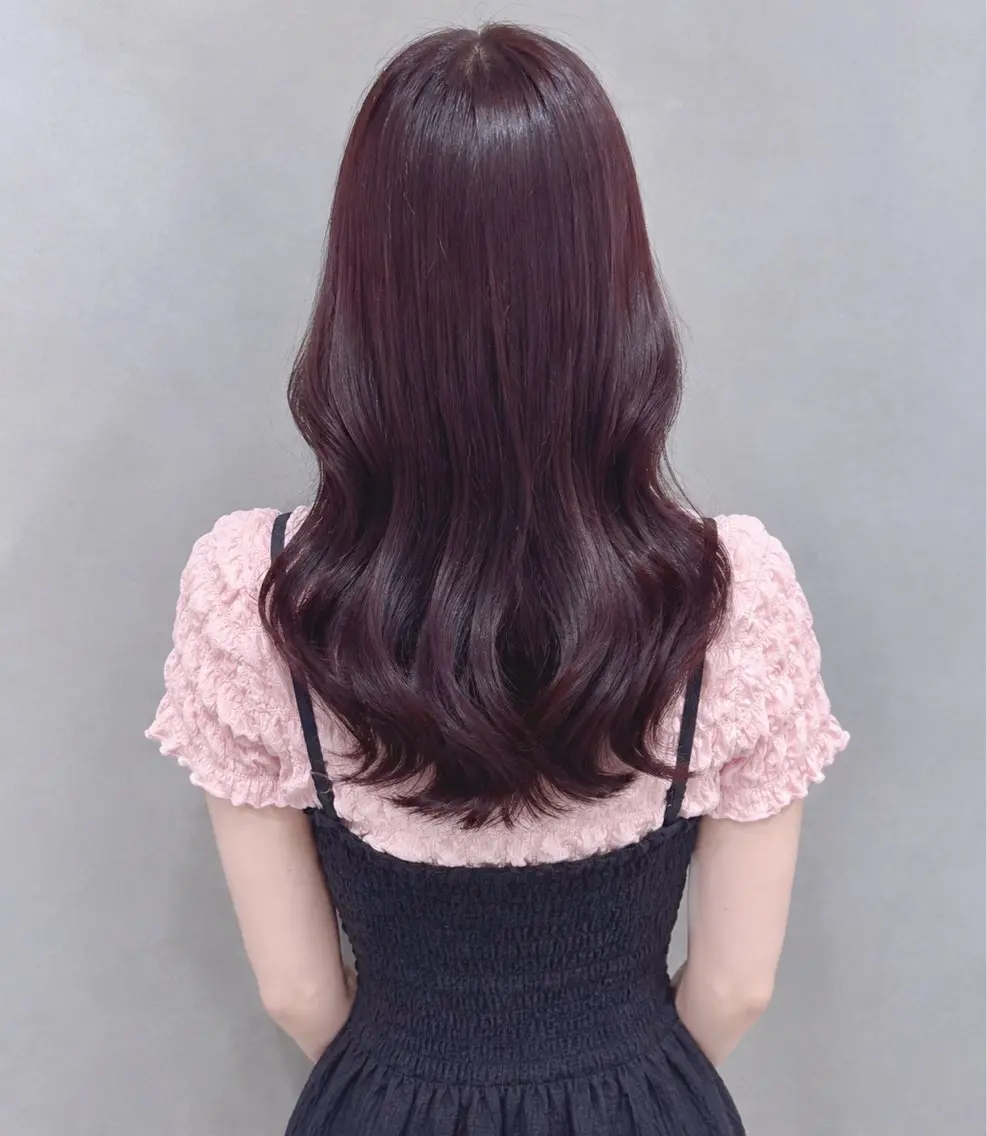 ロング カラー レッドカラー ヘアカラー トリートメント girly上品ヘア 🎀/ベージュikuのヘアスタイル