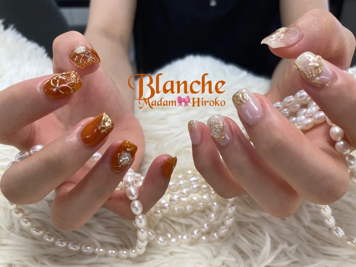 ネイル ミラーネイル ハンドネイル Lianネイル 寛子Lianのネイルデザイン