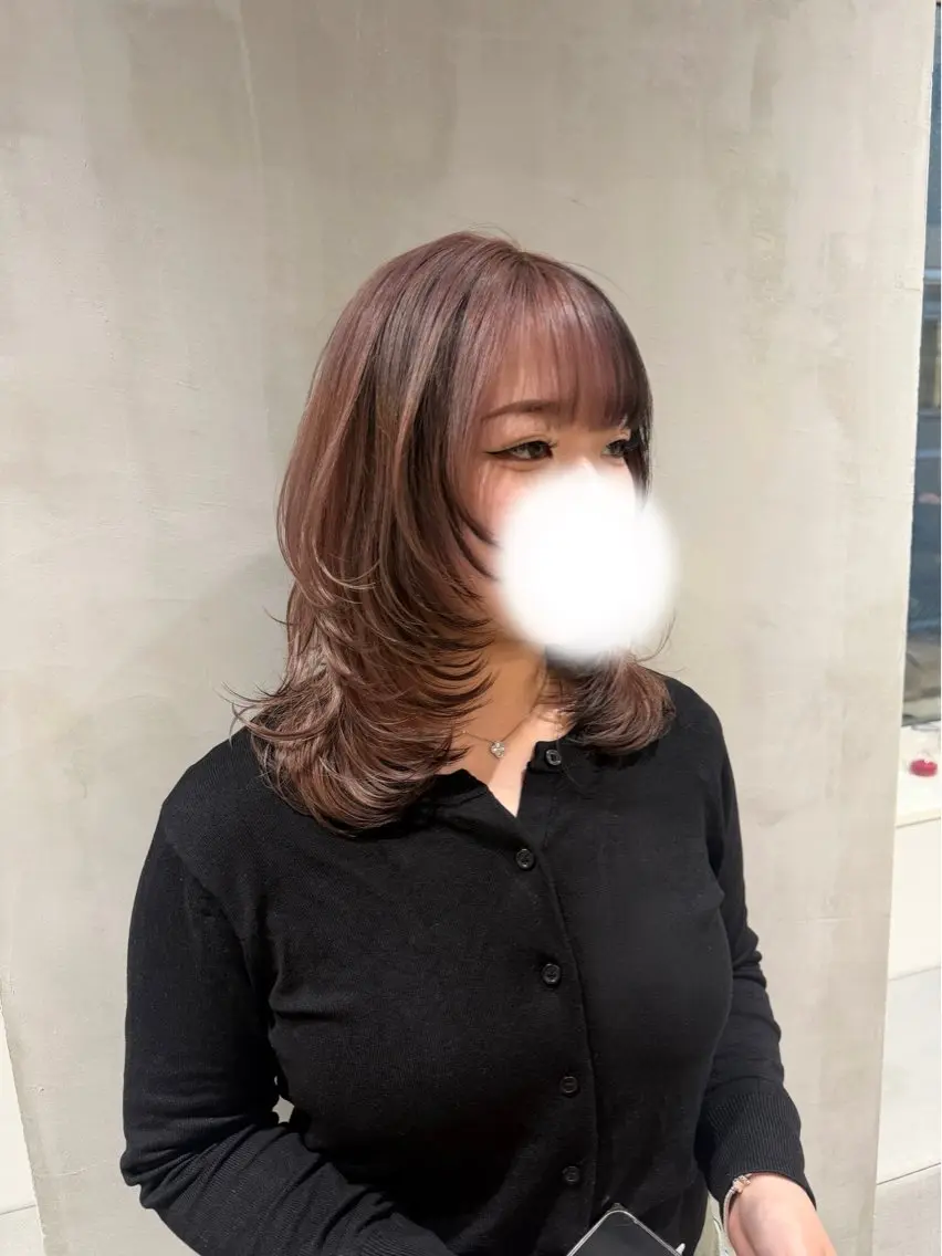 ミディアム ヘアカラー プルエクステ/カラー ⭐️KIR̋Aのヘアスタイル