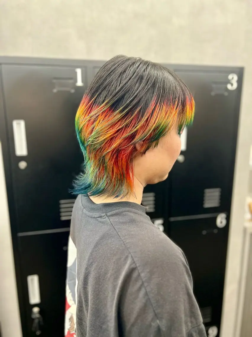 ショート カラー メンズ メンズブリーチ ブリーチ デザインカラー カット ヘアカラー 透明感カラー特化🫧 🦋栗原🦋のヘアスタイル