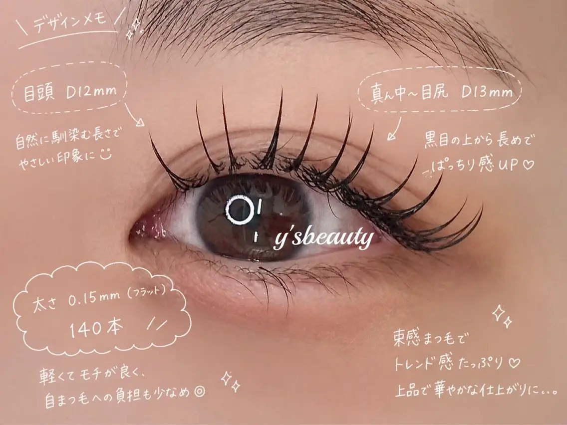 マツエク・マツパ 束感まつ毛 マツエク y'sbeauty 天王寺店anのマツエク・マツパデザイン
