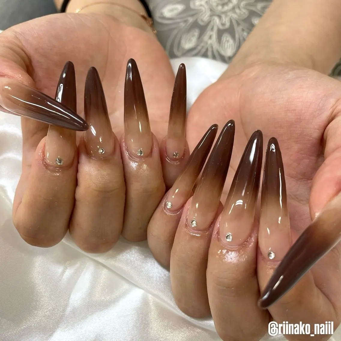 ネイル ロングネイル スカルプネイル ハンドネイル Nail💞 rinakoのネイルデザイン