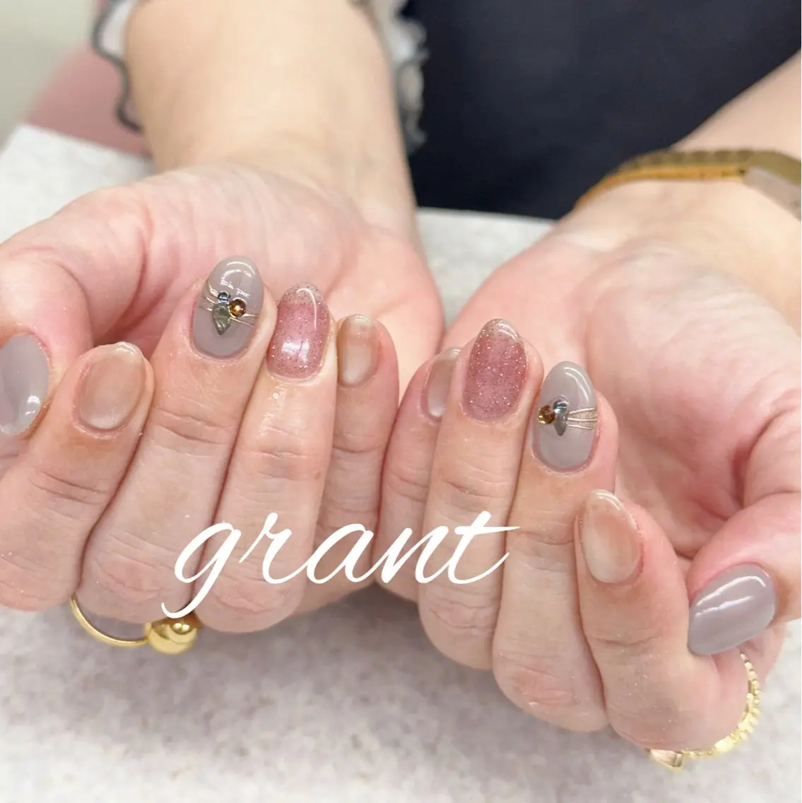 ネイル 冬ネイル ハンドネイル nailsalon grantのネイルデザイン