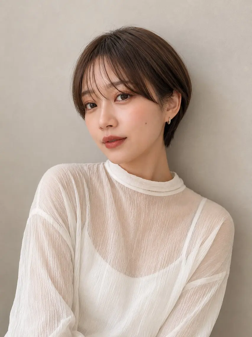 ショート カラー カット ヘアカラー トリートメント ヘッドスパ "オトナ髪”/ LAKA TOCCAのヘアスタイル