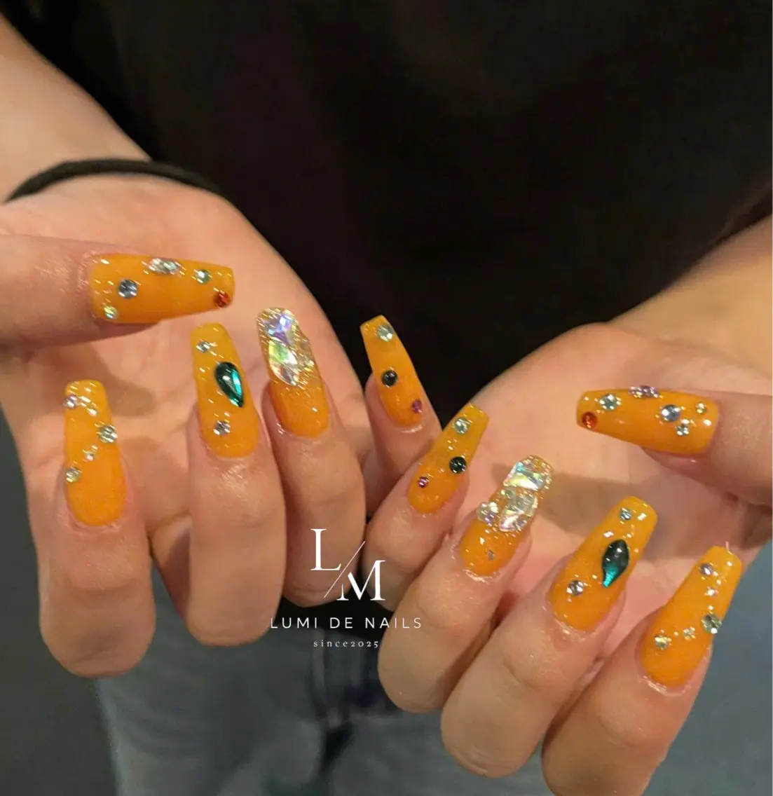 ネイル グラデーション ラメ(グリッター) マグネットネイル ミラーネイル ニュアンスネイル ハンドネイル Lumi de nailsのネイルデザイン