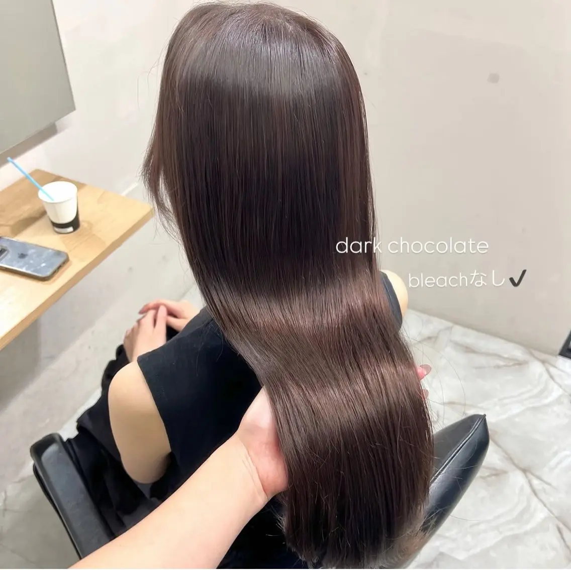 ロング カラー ブラウンカラー 透明感カラー 前川 朋香のヘアスタイル