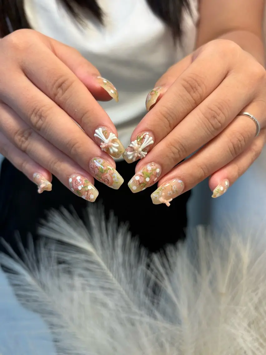 ネイル ハンドネイル KUU🎀完全個室 フィルイン対応のネイルデザイン