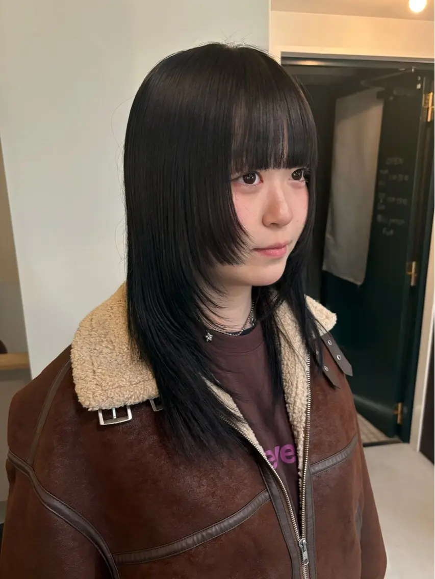 ロング 姫カット レイヤーカット カット person♡kii マオのヘアスタイル