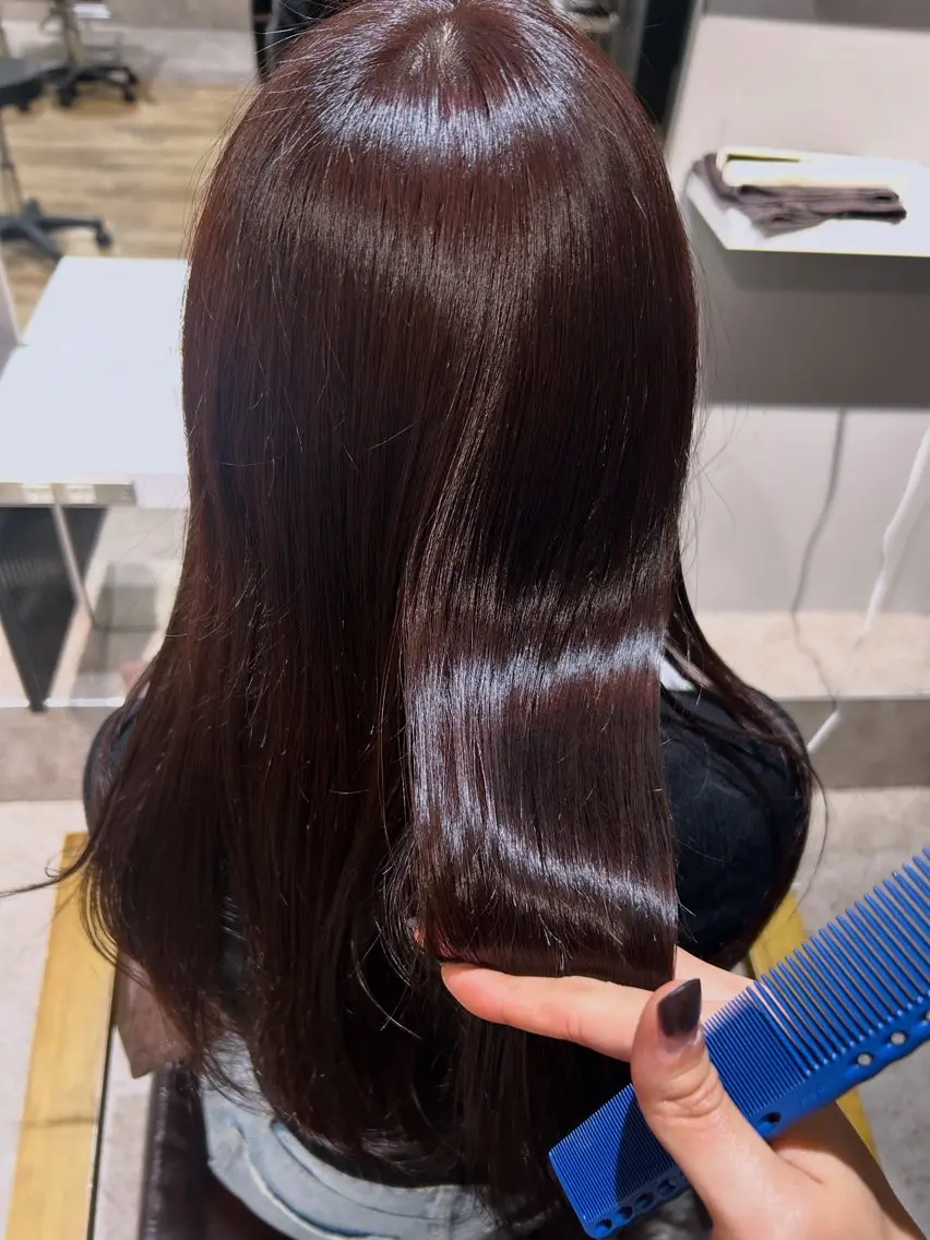 ロング トリートメント ブリーチ🐰インナー ♡ハイライト♡綾🐰のヘアスタイル