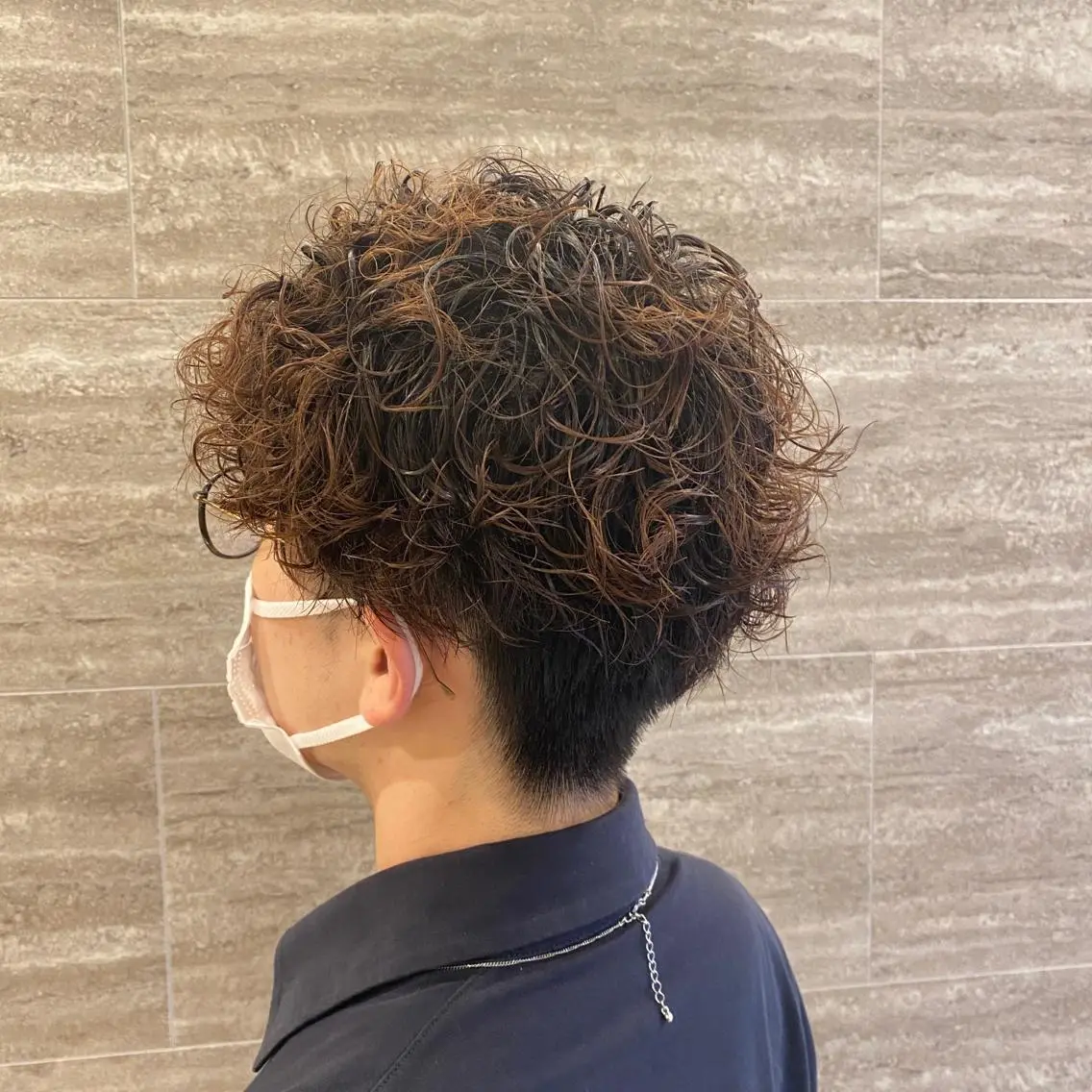 ショート パーマ メンズ カット パーマ ✨ブリーチ/エクステ 豊住 光輝✨のヘアスタイル