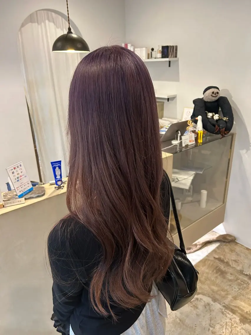 ロング カラー ヘアカラー 川端 明莉のヘアスタイル