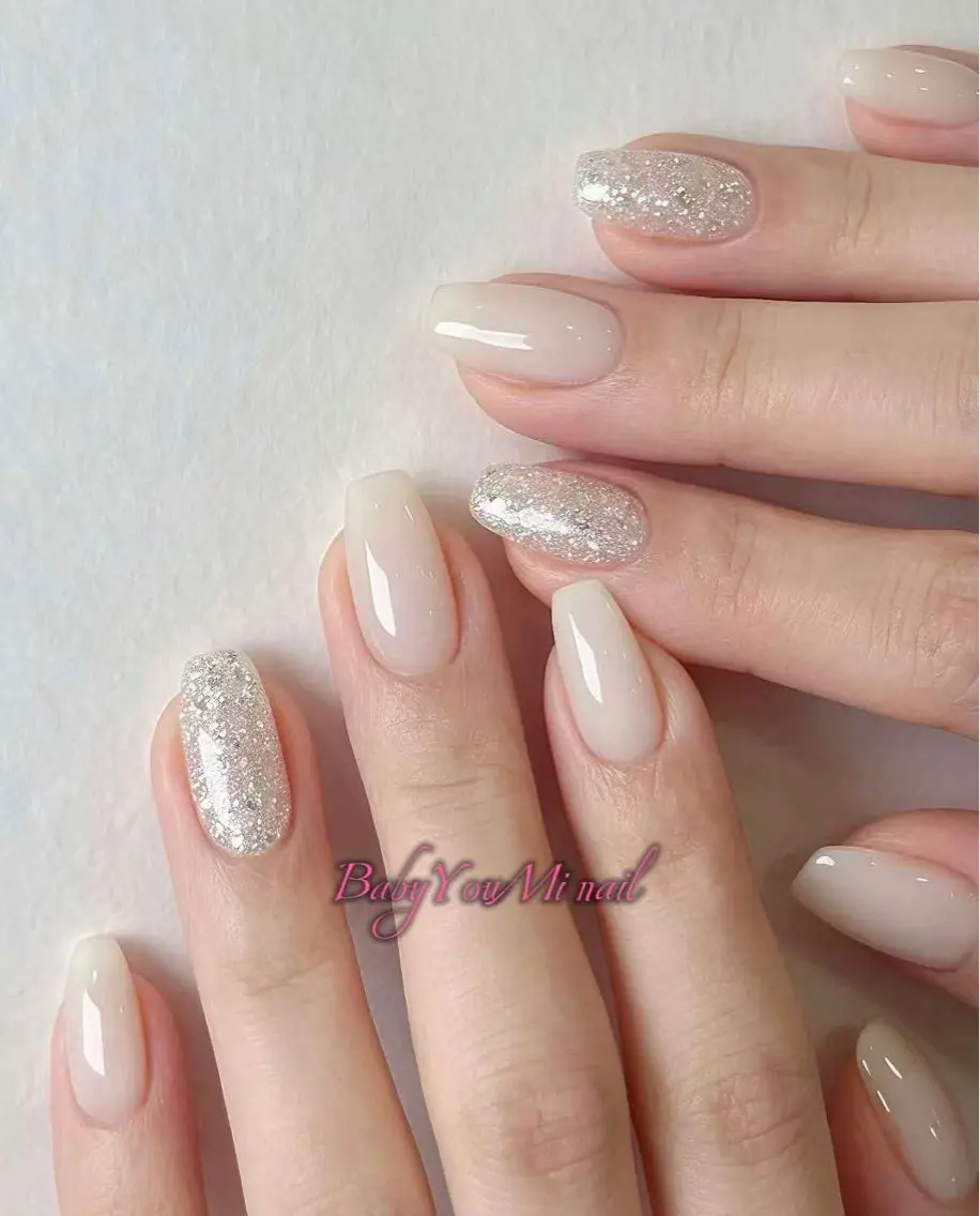 ネイル オーロラネイル チークネイル 成人式 フットネイル フレンチネイル ハンドネイル BabyYouMi nailのネイルデザイン