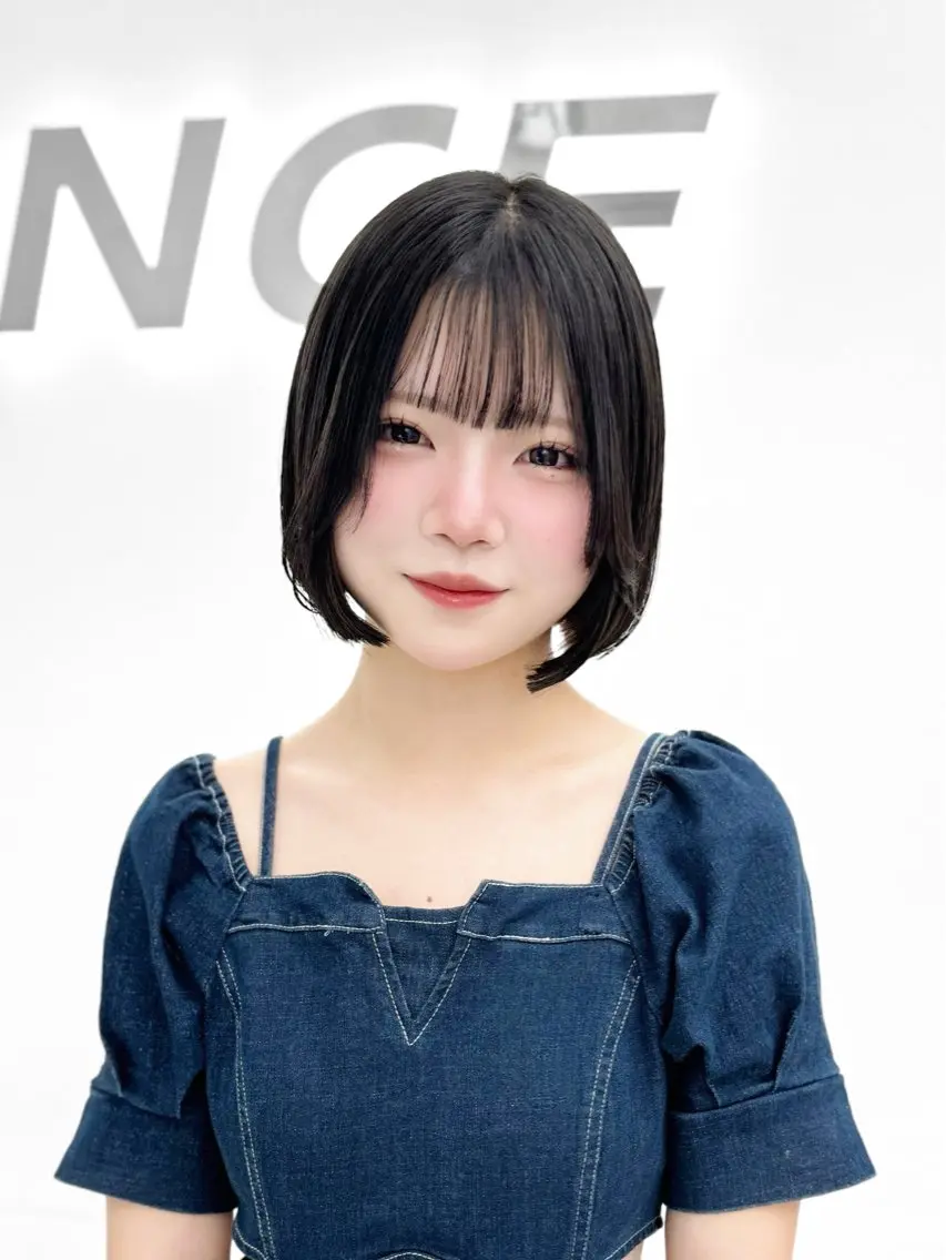 ショート カラー ヘアアレンジ 縮毛矯正🤍 盛れるボブ/ひかりのヘアスタイル