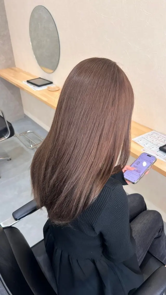 ロング カラー ヘアカラー 🎀透明感カラー /ケアブリーチ🎀のヘアスタイル