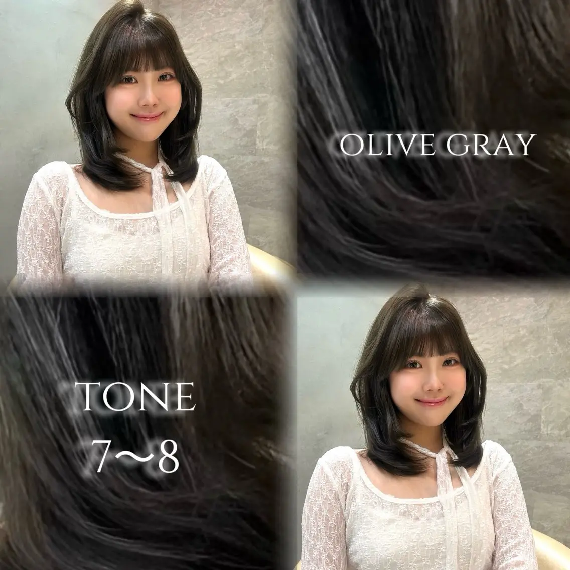 ロング カット ヘアカラー トリートメント 縮毛矯正/レイヤー 顔周/艶カラ-/笑璃のヘアスタイル