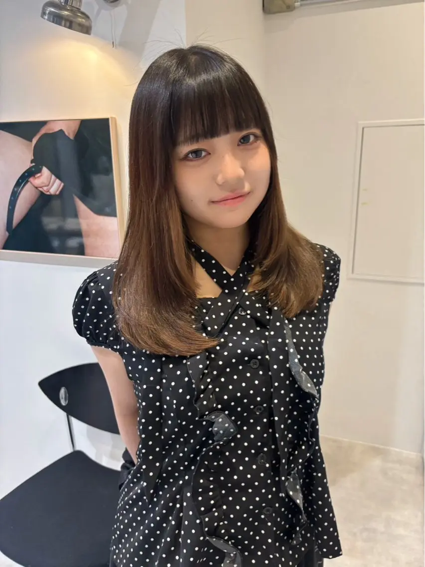 ミディアム カラー ヘアカラー あやか🩰 カラーモデル/栄のヘアスタイル