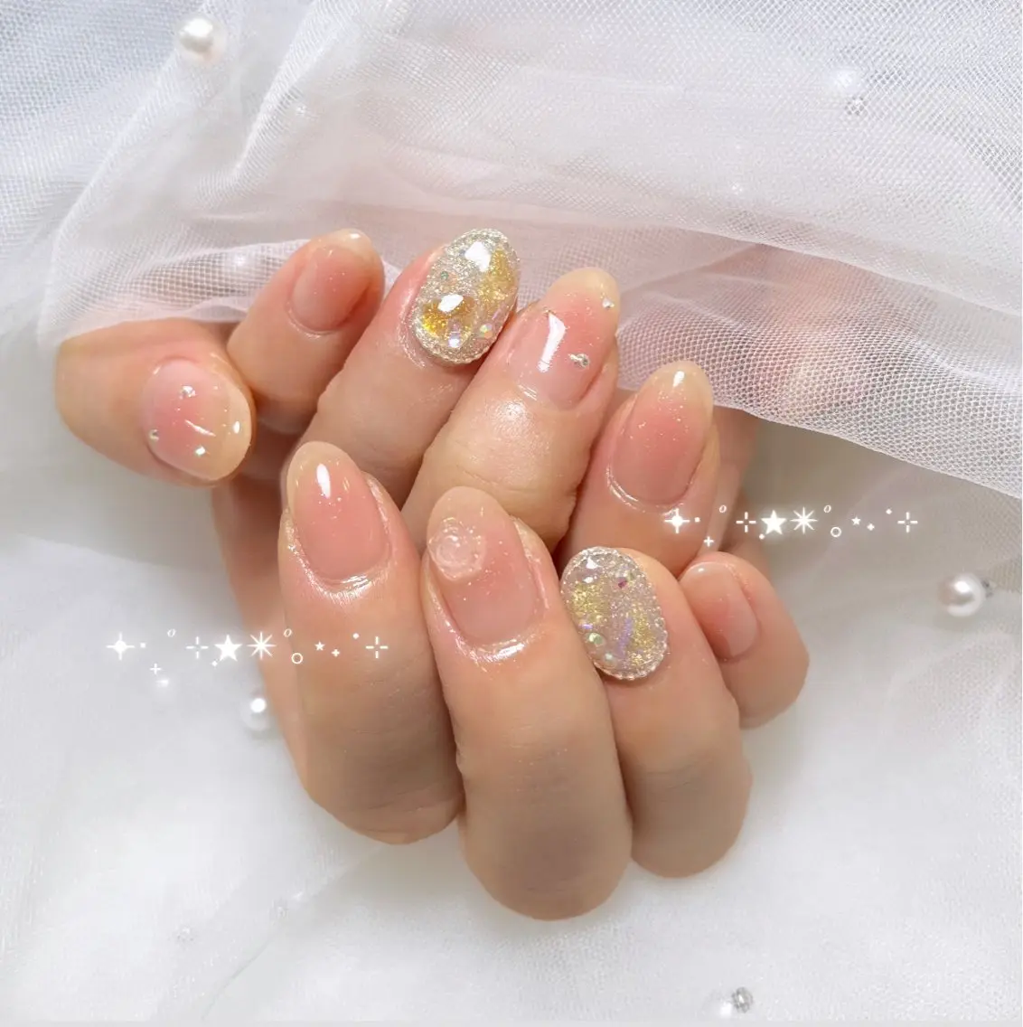 ネイル ハンドネイル Blanche mimi.u_aのネイルデザイン