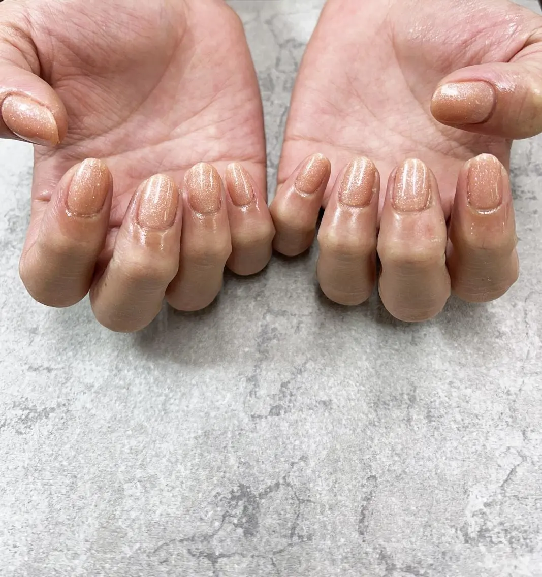 ネイル フットネイル フレンチネイル ジェルネイル ガラスフレンチ グラデーション FASTNAIL PLUS 新宿店のネイルデザイン