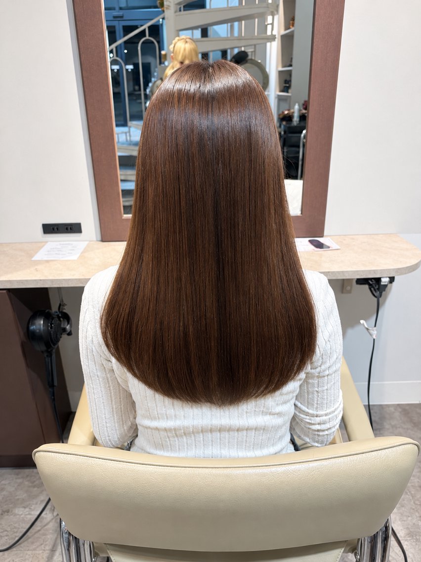 ロング ロングレイヤー レイヤーカット ロング 原島 心夢のヘアスタイル