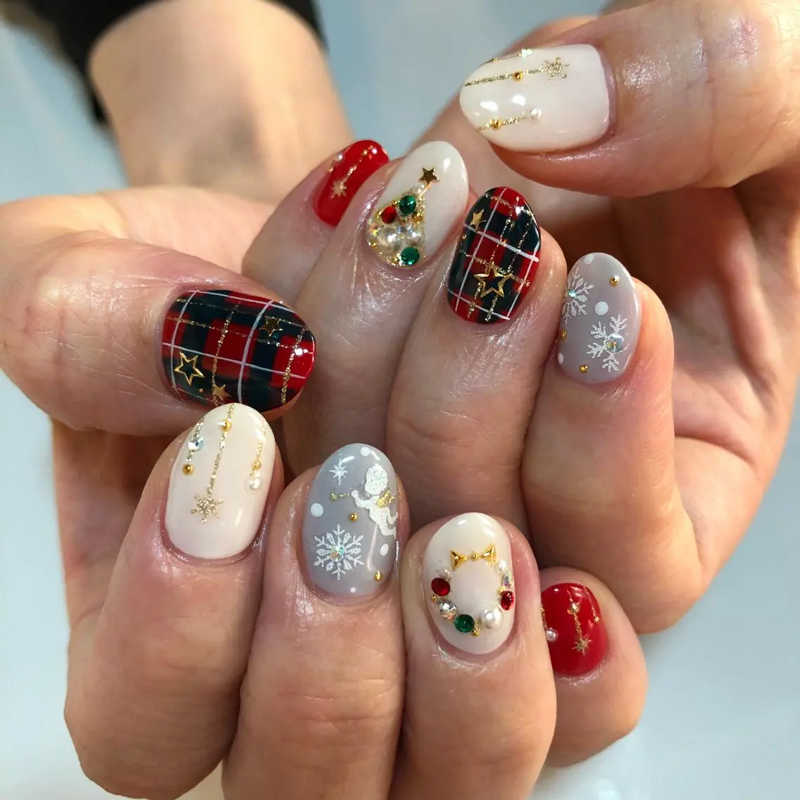 ネイル 冬ネイル クリスマス 米田 律子のネイルデザイン