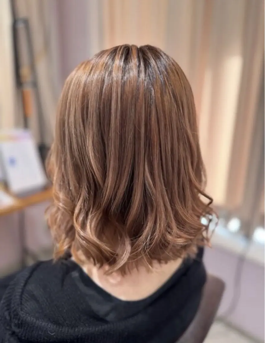 カラー ヘアカラー 梶 瑞希のヘアスタイル