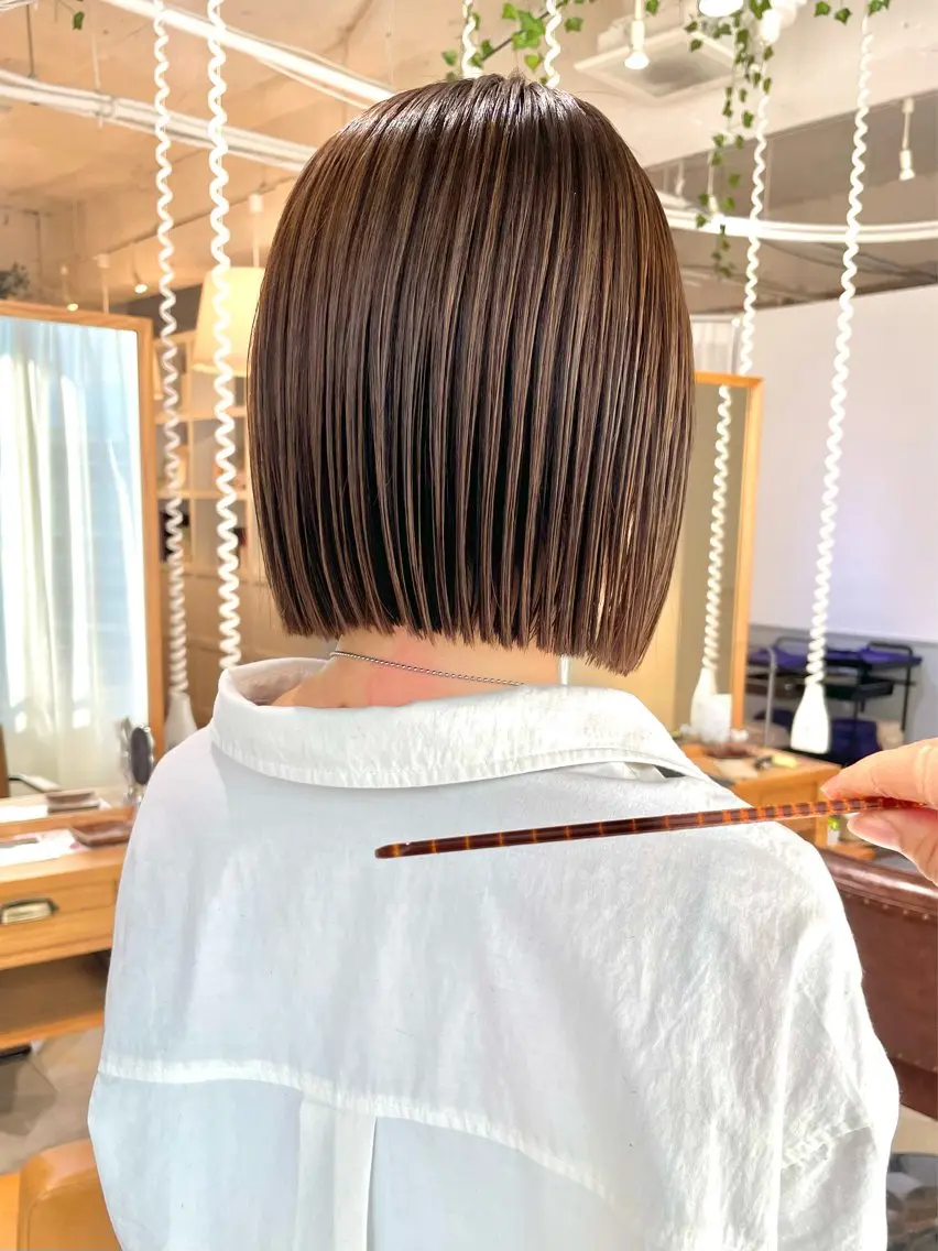 ショート カラー カット ヘアカラー トリートメント くがれいじ 梅田/ショート/ボブのヘアスタイル