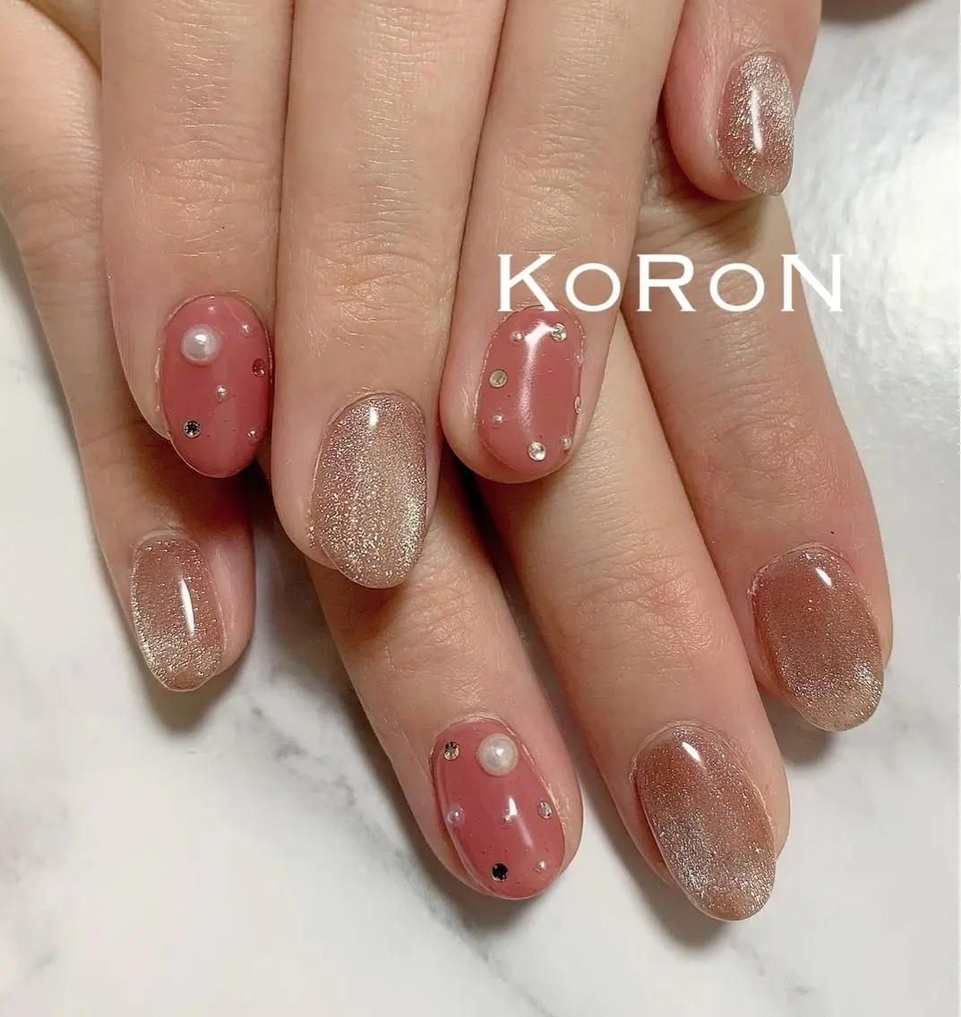 ネイル ハンドネイル 自宅サロン鎌倉 KORONのネイルデザイン