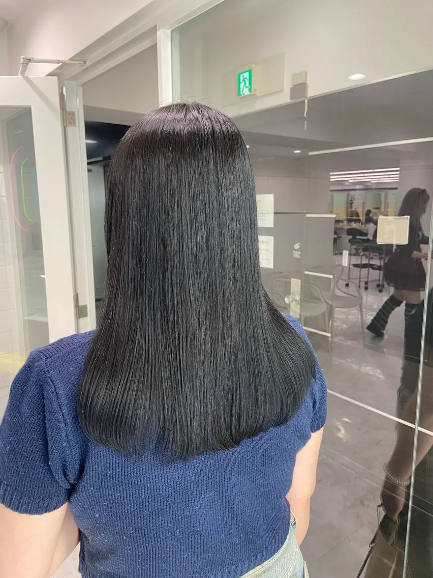 セミロング カラー ヘアアレンジ Over hair_ misakiのヘアスタイル